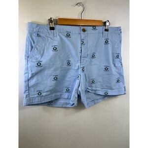 Tommy Hilfiger Shorts Women's Size 16 Blue All Over Logo Stretch Short